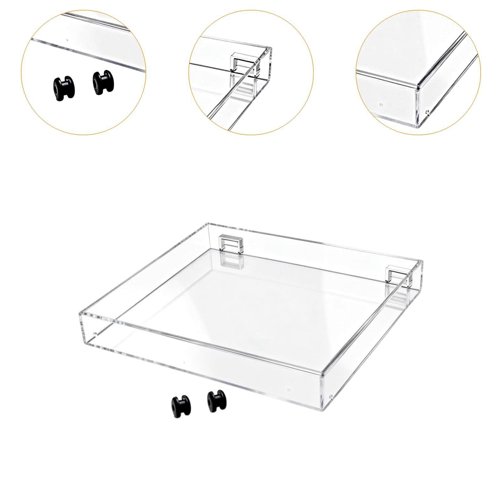 Copertura Protettiva Antipolvere per Giradischi Premium, Facile da Pulire, Accessorio, Trasparente, Coperchio Antipolvere per Giradischi LP120x