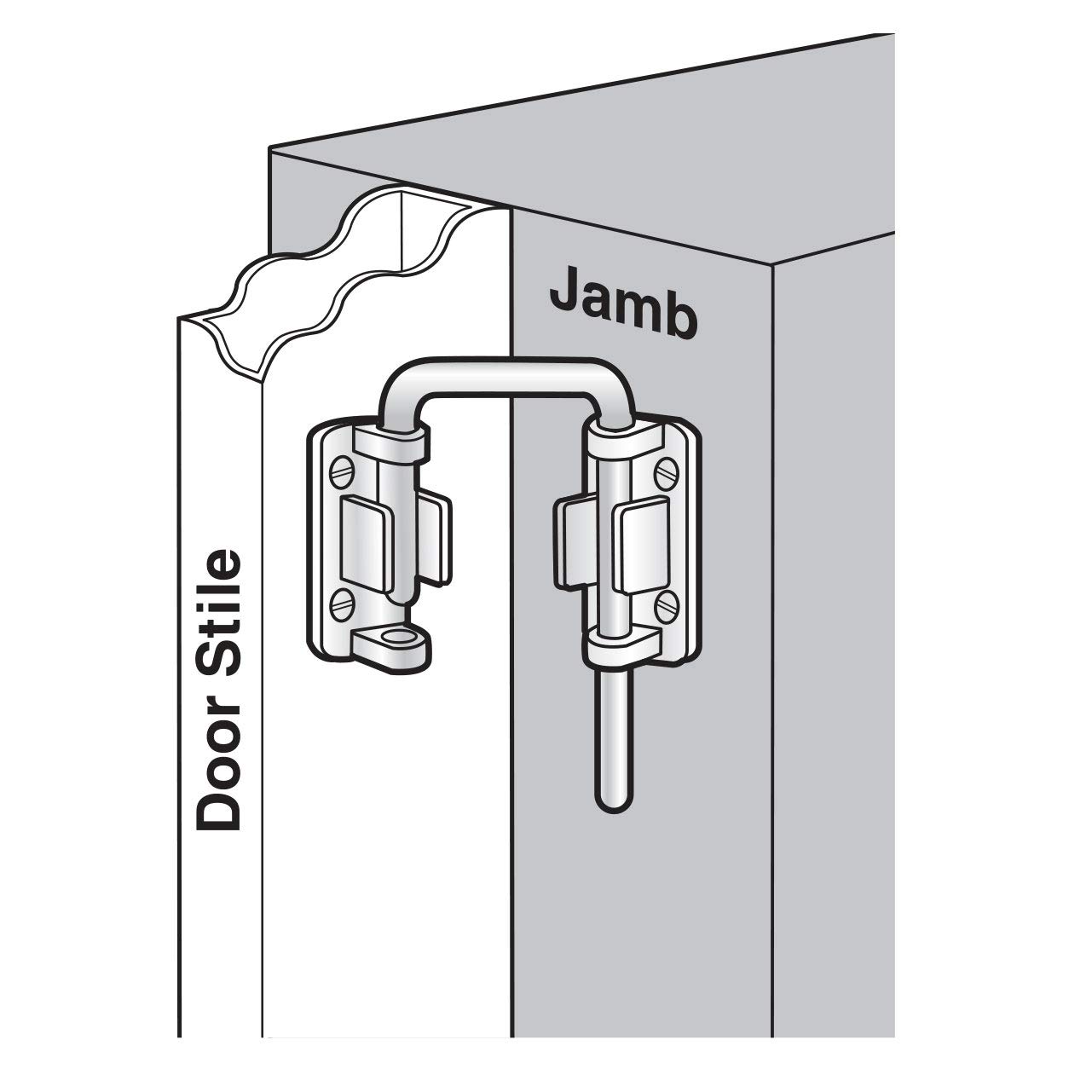 Defender Security U 9847 Patio Sliding Door Loop Lock Increase Home