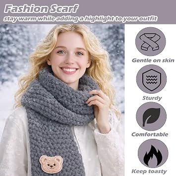 Novelchet Knitting Loom Kit for Scarf, Easy Knitting Set with Instructions