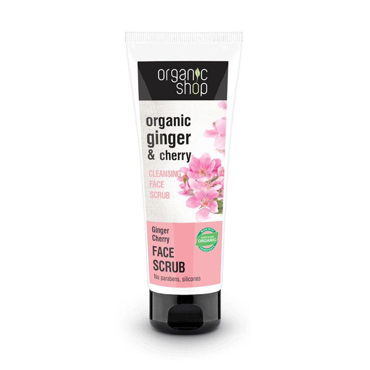 Organic Shop Cleansing Face Scrub Ginger & Cherry 75 ml