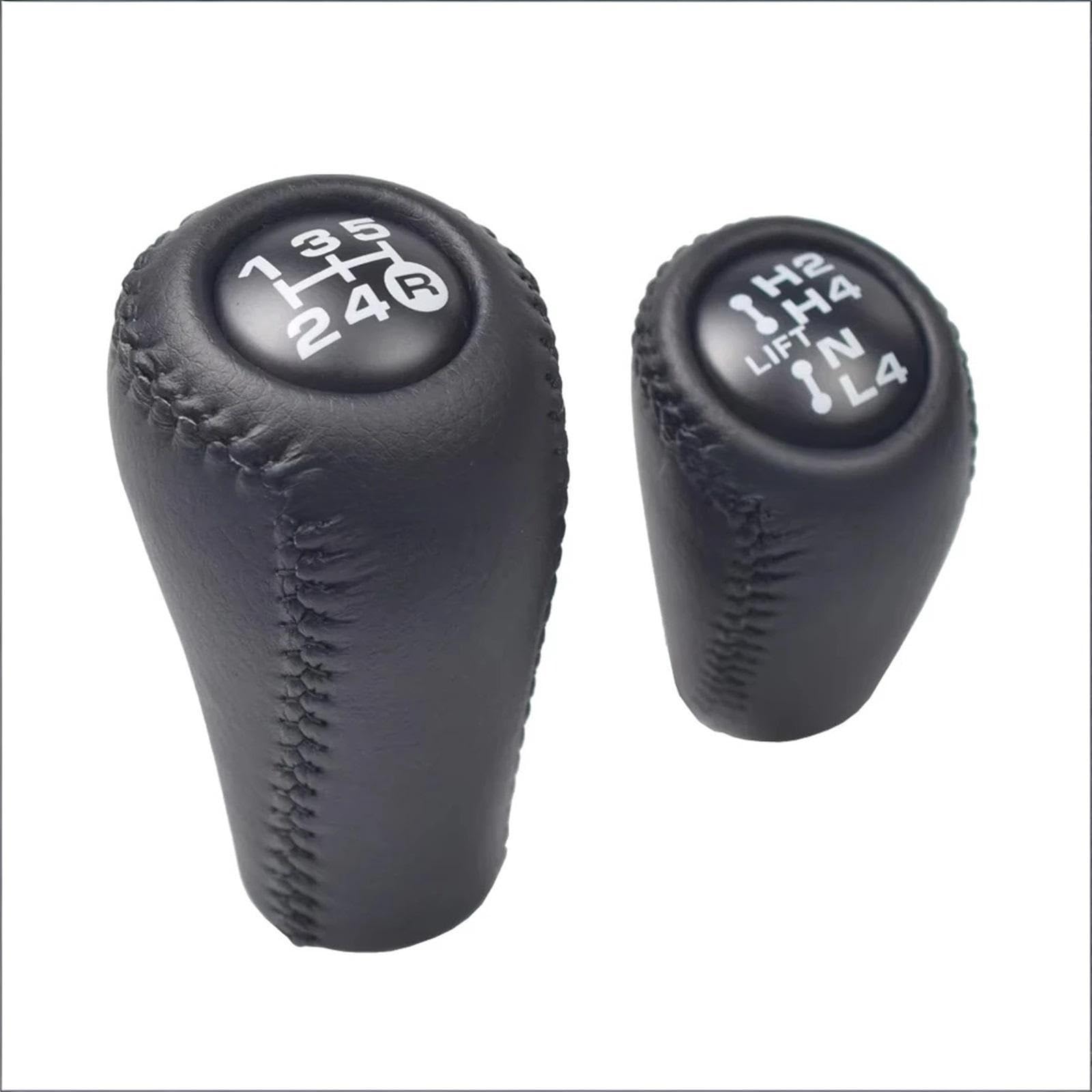 Jeocoai 5-Speed-Black Car Gear Knob 5 For Speed For Toyota Manual Transmission+Transfer Gear Shift Change Lever Knob Handball(5-Speed-Black)
