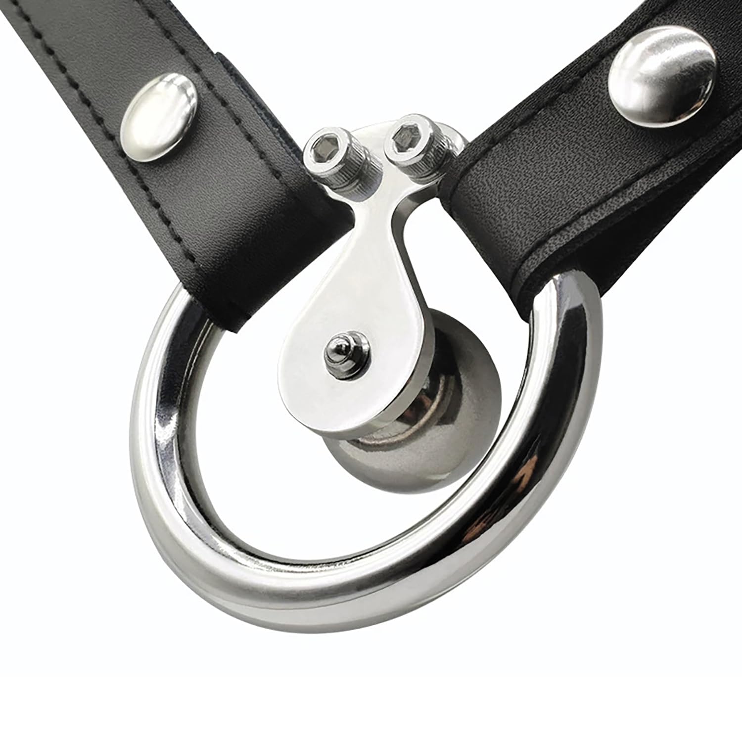 Outil de Protection Sport Court en métal argenté avec Ceinture, Plat, 3 Accessoires, diamètre intérieur de l'anneau 40/45/50mm,Basic+a,45MM