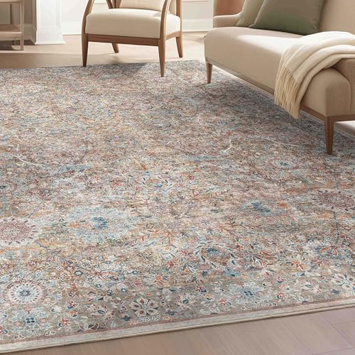 Well Woven Asha Collection Elegant Beige & Blue...