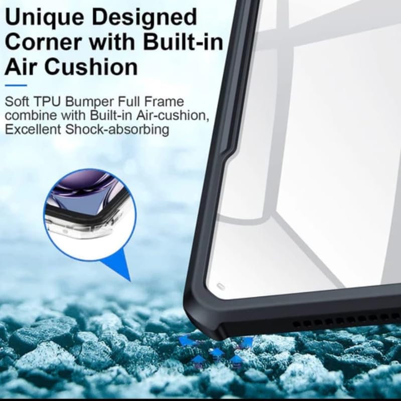 Image of WHITBULL Ultra Hybrid Back Cover Case Designed Compatible with iPad Pro 12.9 (2021) (5th Generation)-Black