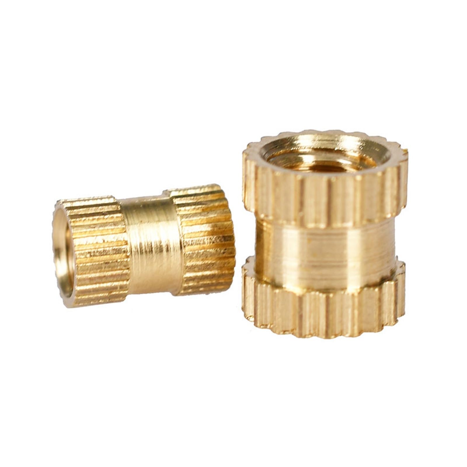 dado (componente femminile di dado e bullone) Set di kit di dadi zigrinati a doppio passaggio in ottone con inserti in rame M2 M2.5 M3 M4 M5 M6 Set di kit assortimento di dadi di fissaggio incorporati