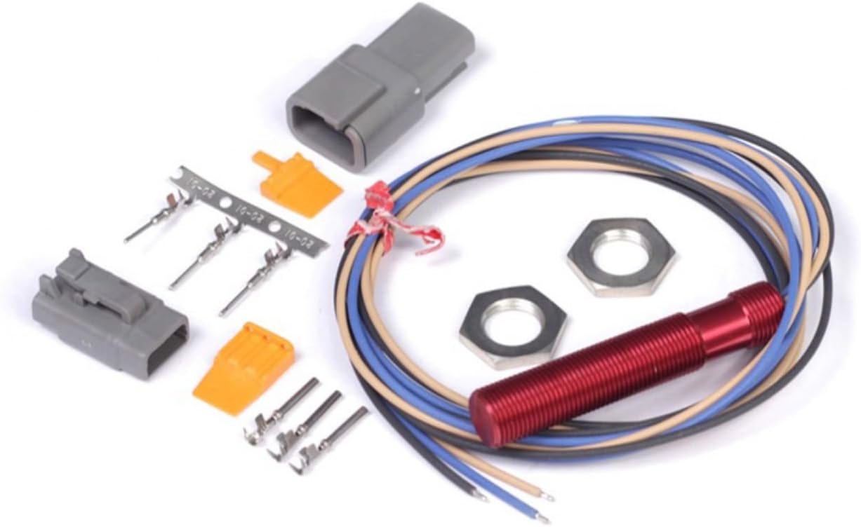 Haltech Red Single Channel Hall Effect Sensor M12x1.0 (Wheel Speed/Crank/Cam)