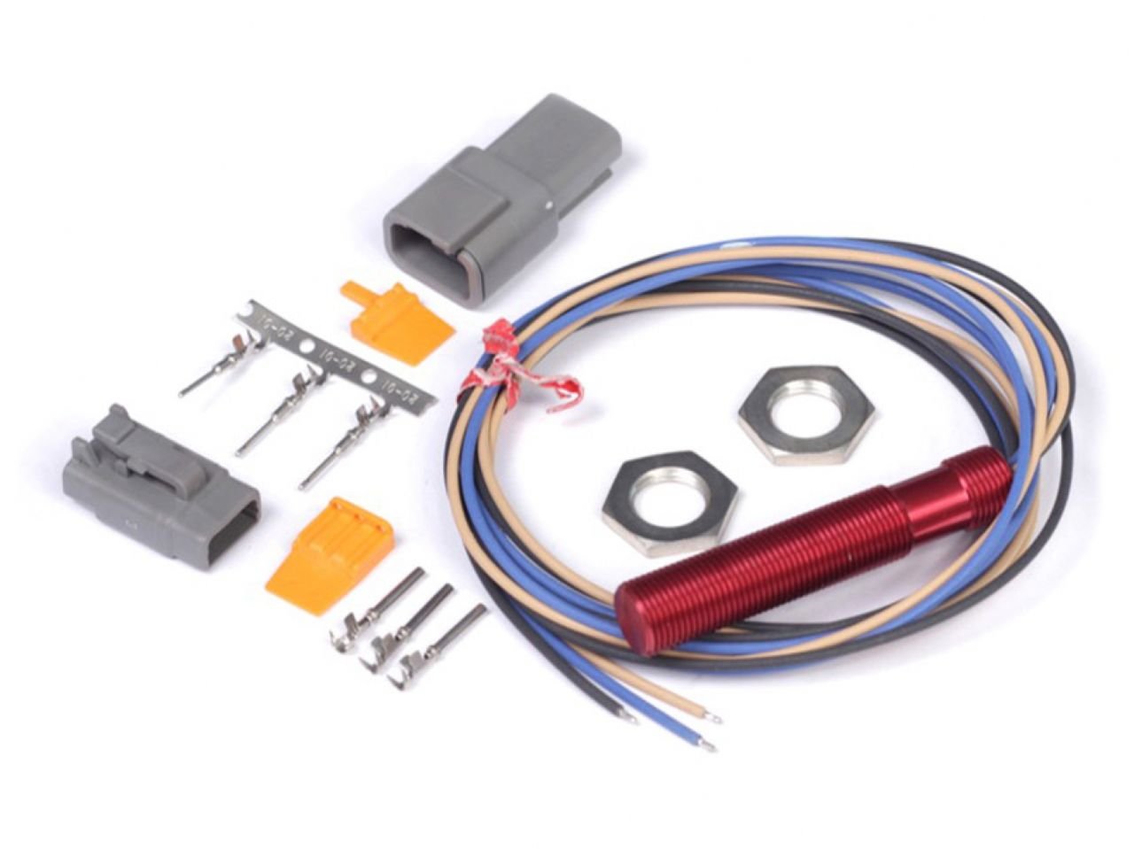 Haltech Red Single Channel Hall Effect Sensor M12x1.0 (Wheel Speed/Crank/Cam)