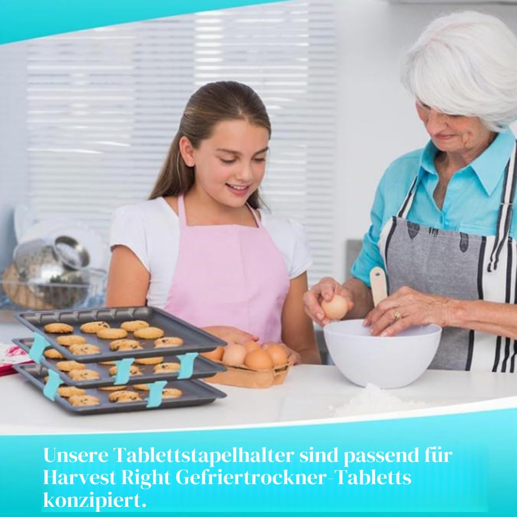 Stabiler Backblechhalter, stabile Küchenblechhalter für Backen, Ofen, Kühlschrank, Organisation, rutschfester Tablettständer