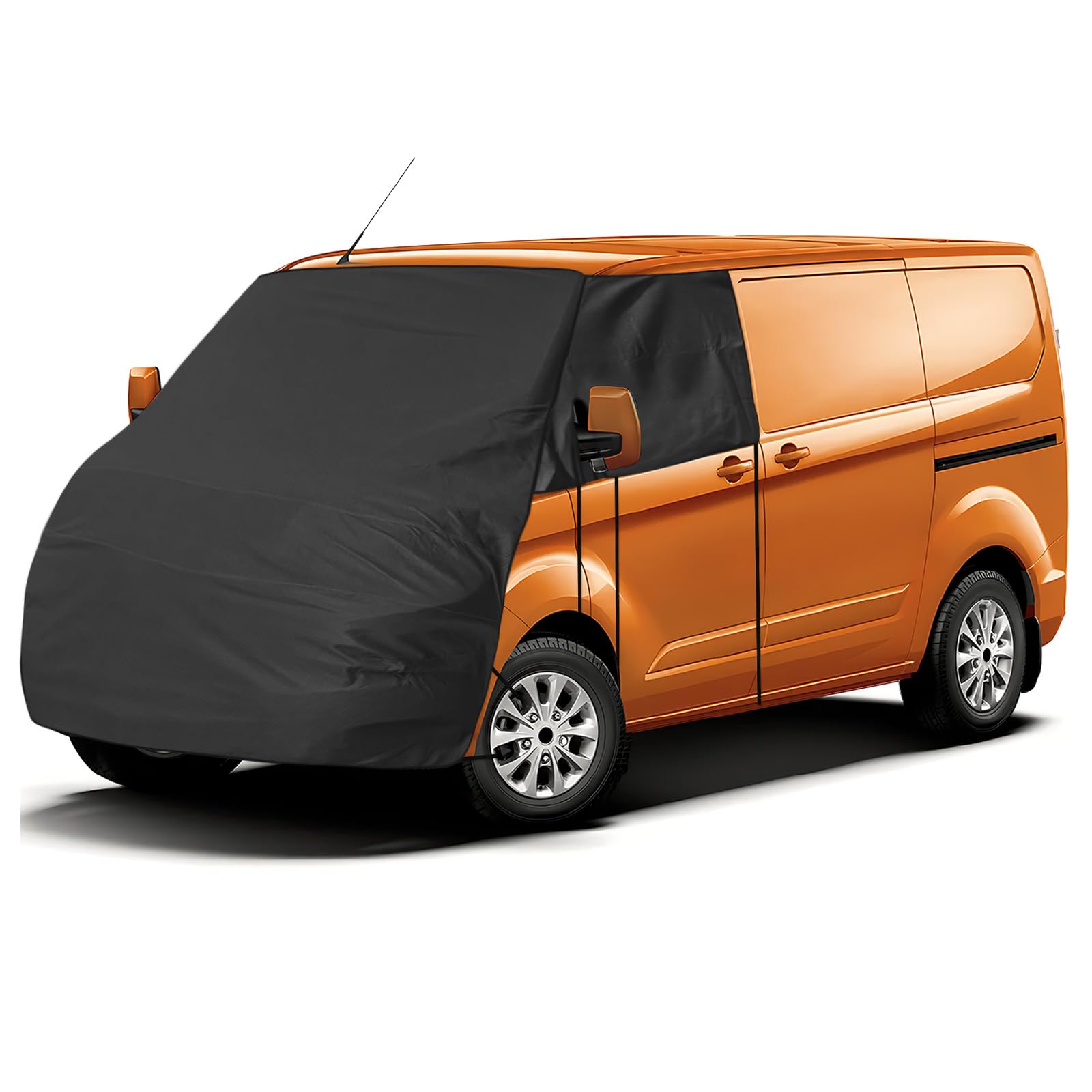 Cubierta de Parabrisas de Coche para Ford Transit MPV 2014 en adelante, 420D Protector de Proa Essential para Furgoneta con 10 Bandas e Imanes