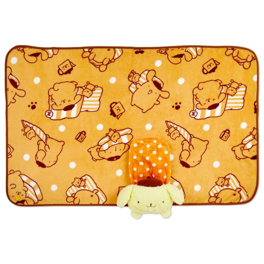 希少 ポムポムプリン ぬいぐるみ ブランケット サンヨー 平成レトロ