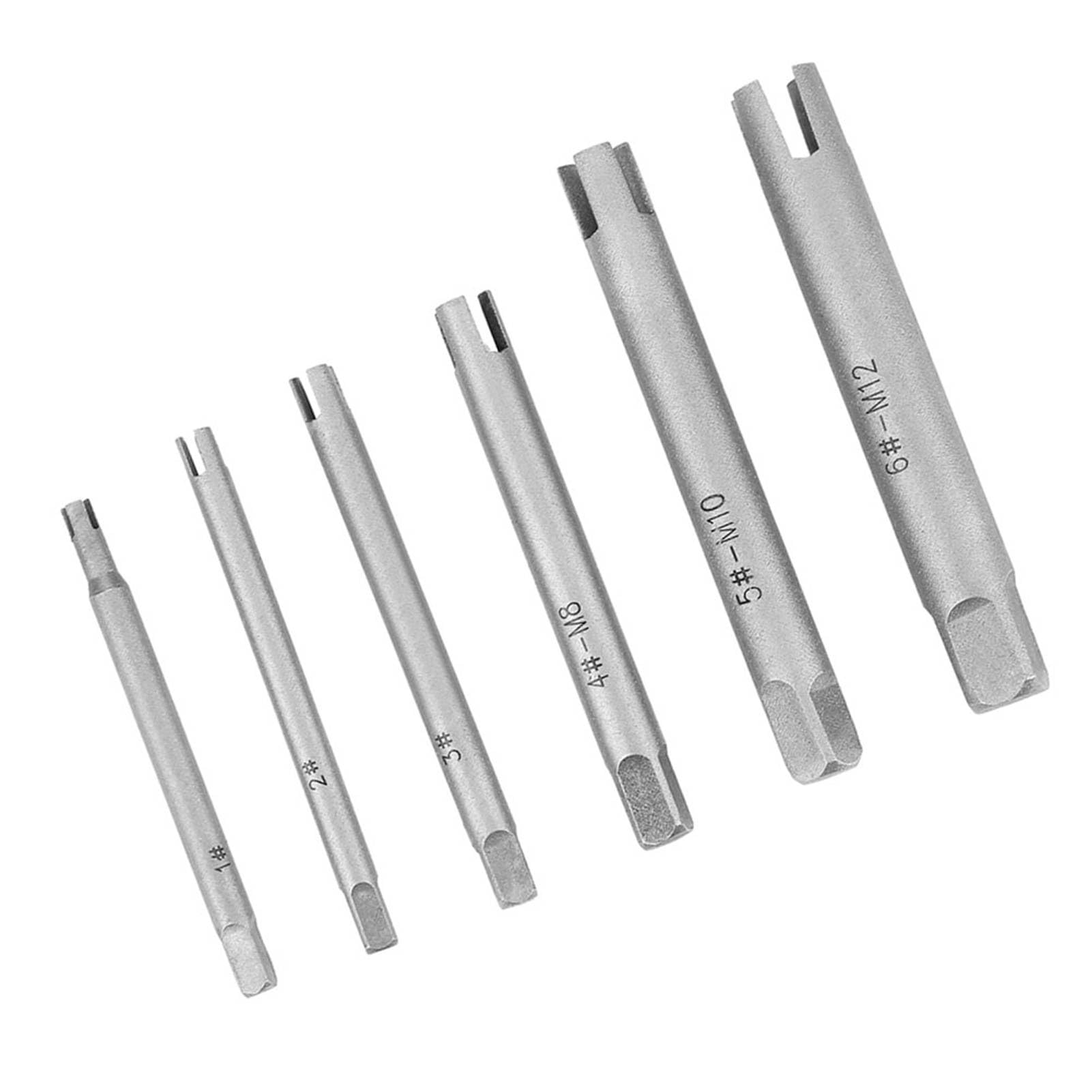 Juego de extractores de machos de roscar de acero de alta velocidad, herramienta resistente para extraer tornillos y reparar tornillos domésticos e industriales, fácil de usar para tornillos desgas