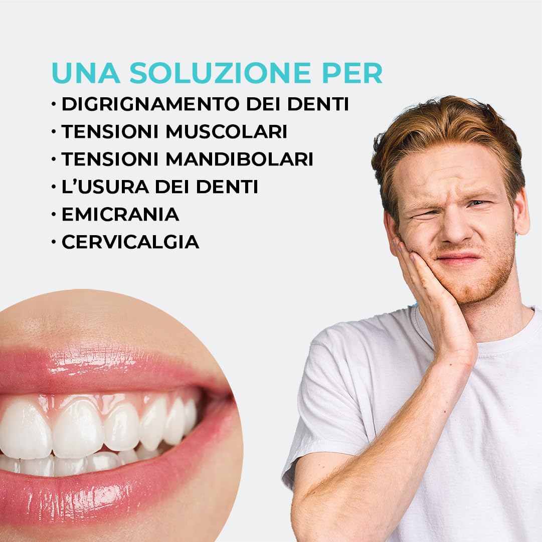 Dulac - Bite Dentale Automodellante per Bruxismo e Digrignamento Doctor Bite Pro, Dispositivo Medico CE, Bite Notturno per Protezione Denti, Per Uomo, Donna e Bambini dai 12 Anni, Made in Italy