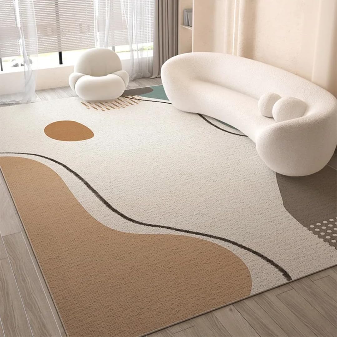 Tapis nordique 160x200 cm antitache pour salon et chambre
