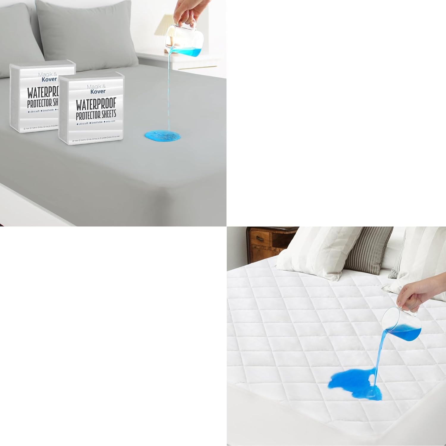 Queen Mattress Protector Waterproof and Queen Size Mattress Pad Waterproof