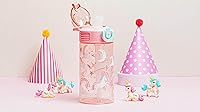 Vista 12 de Zak Designs Sage Water Bottle For School or Travel, 16oz Durable Plastic Water Bottle With Straw, Handle, and Leak-Proof, Pop-Up Spout Cover Barbie