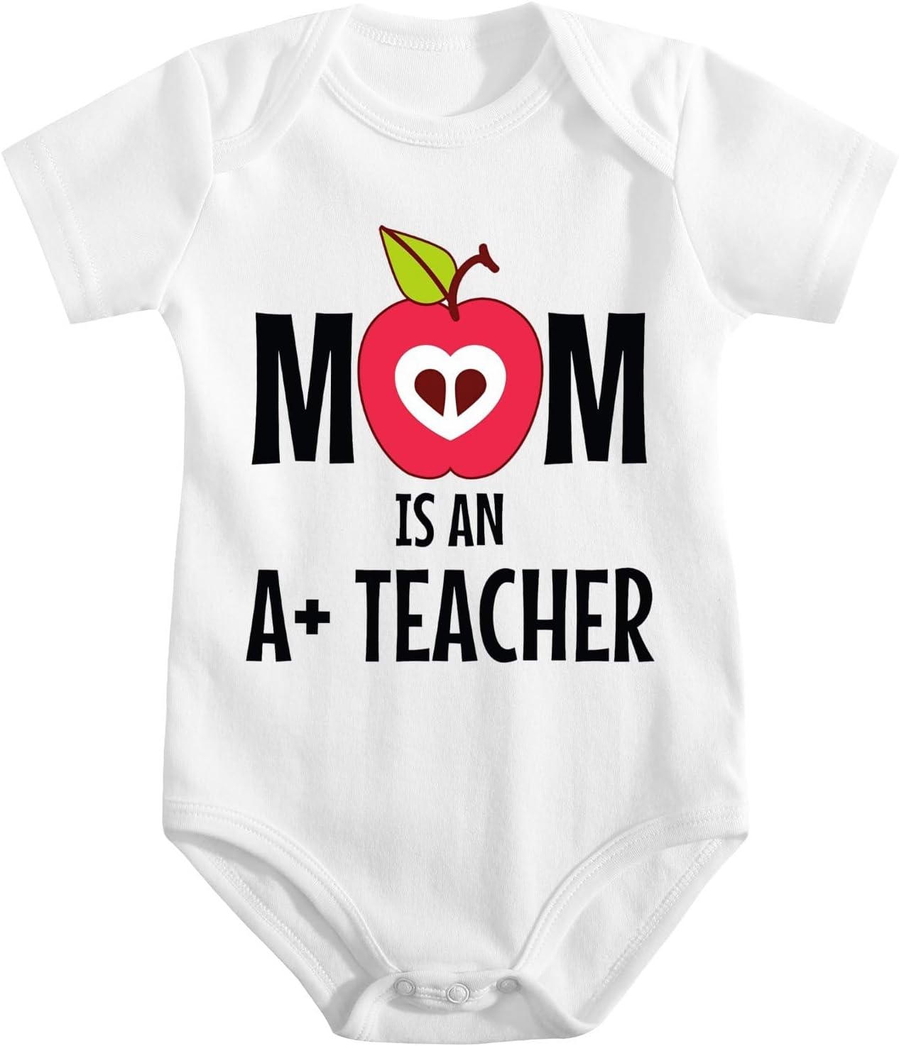 Baby Romper,Mom Is An A+ Teacher,Trendy Stylish Graphic Lightweight Wear