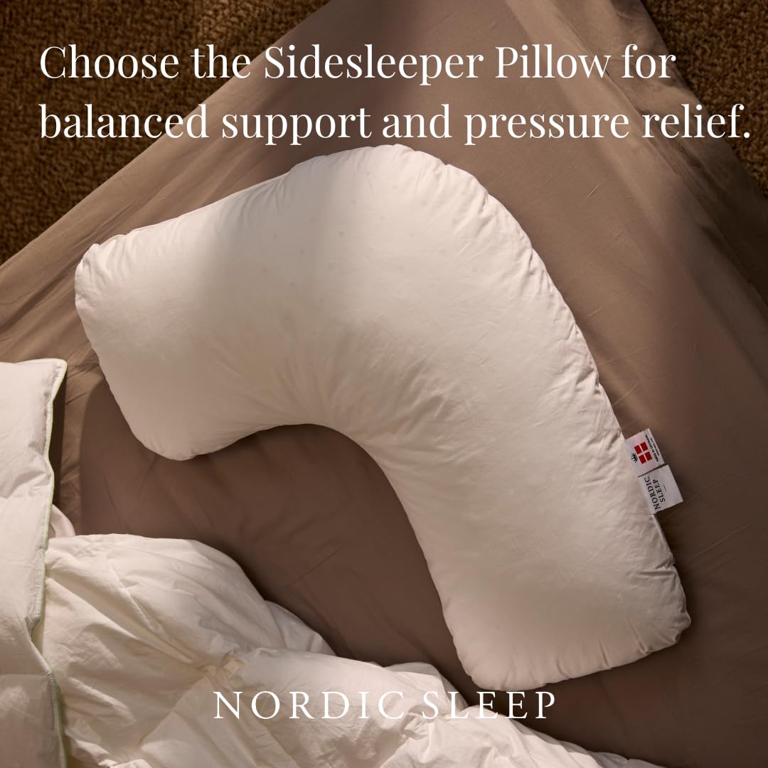 Amazon.com: Fossflakes L-Shaped Side Sleeper Pillow, Ergonomic