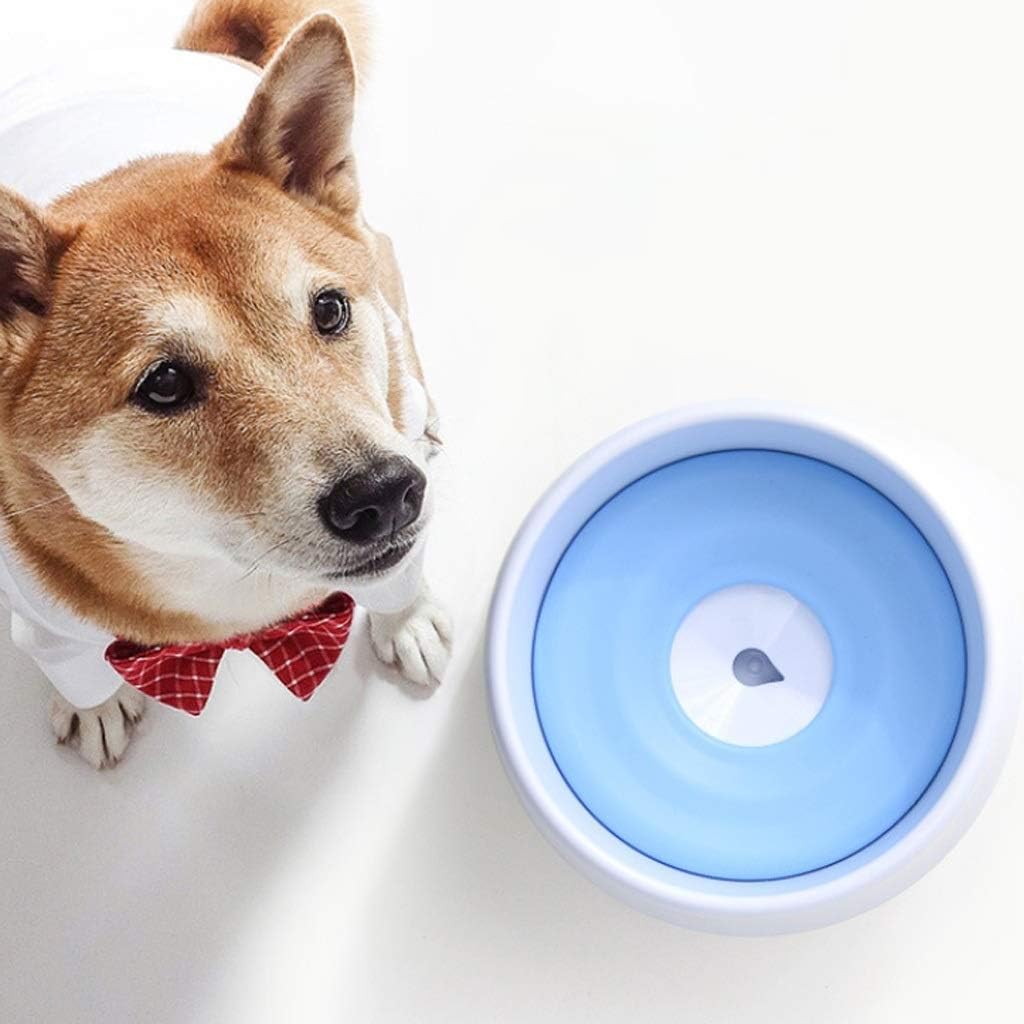 Water Bowl Buoyancy Water Bowl Pet DustProof Water Bowl, Universal AntiTipping Water Bowl Nonwetting Mouth Buoyancy Water Bowl