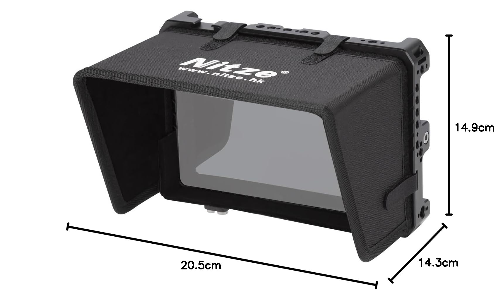 Nitze LUT7 Cage con Sunhood NATO rail incorporato per monitor LUT7/LUT7 PRO/LUT7S/LUT7S PRO - JTP2-LUT7S