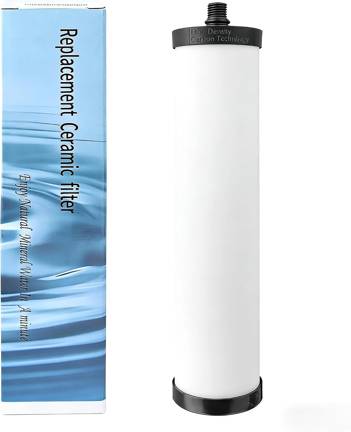 FRC06 Ceramic Water Filter Replacement for Franke FRCNSTR Filtration Canister, Ceramic Drinking Water Filter Cartridge for Chlorine and Sediment Removal