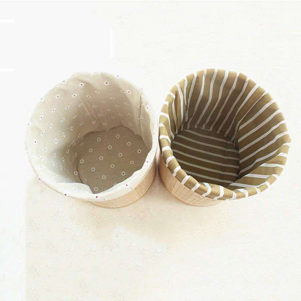 perfk Pattumiera Rotonda Pieghevole in Bambù per Bagno, Camera Letto, Ufficio in Casa, Cucina, 8.66.D x10.63.H Pollici