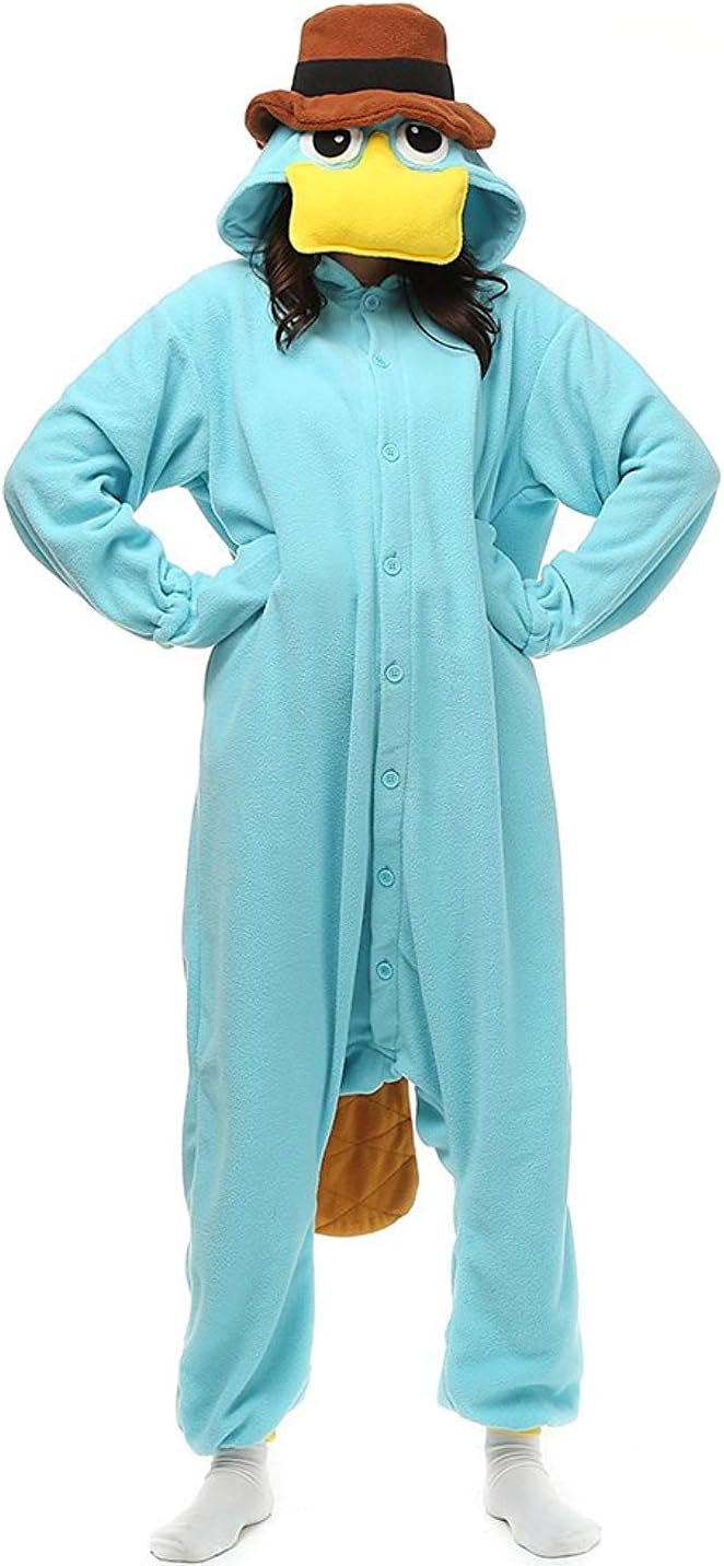 Adult Onesie Costume Unisex Animal Cosplay Costume Novelty One-Piece Pajamas Sleepwear for Men Women