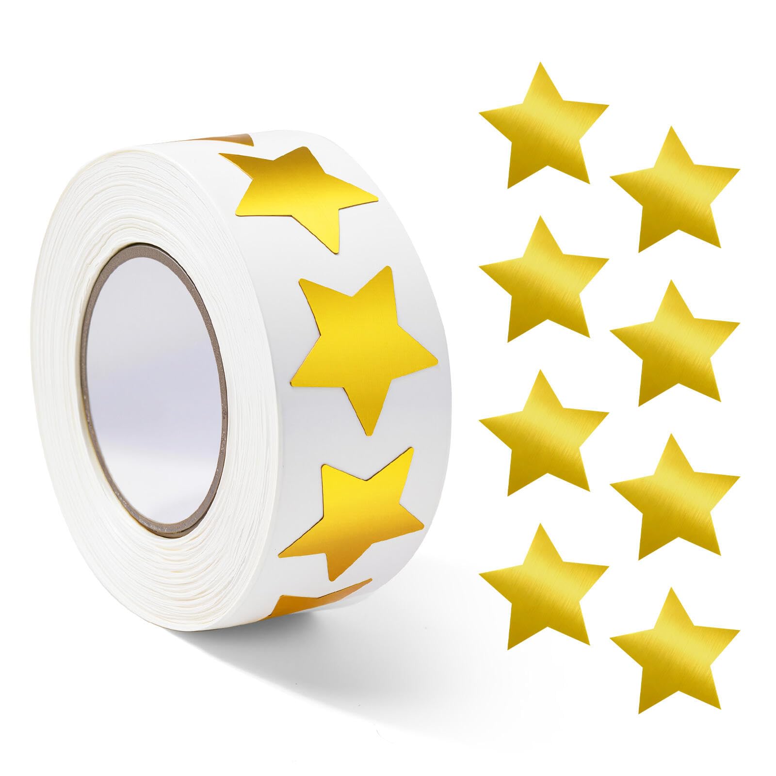 Snapklik.com : Gsinodrs 1000Pcs Gold Star Stickers - 1 Inch Holographic ...