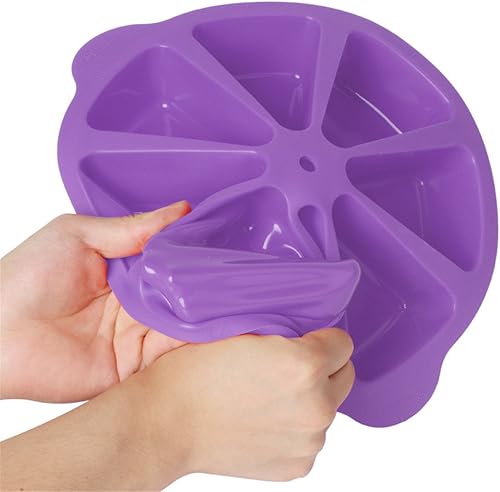 Miniatura 4 de Molde de silicona triangular para hornear pan de maíz antiadherente para pastel de 8 cavidades, perfecto para brownies, magdalenas, cupcakes, jabón,