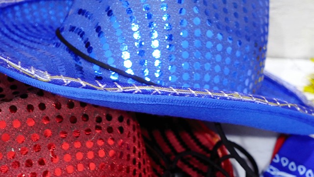 4486 18 Pcs Light Cowboy Hat Space Cowgirl Hat Led Flashing Hat With Heart Shihanee 18 Pcs Light Cowboy Hat Space Cowgirl Hat LED  main image 2