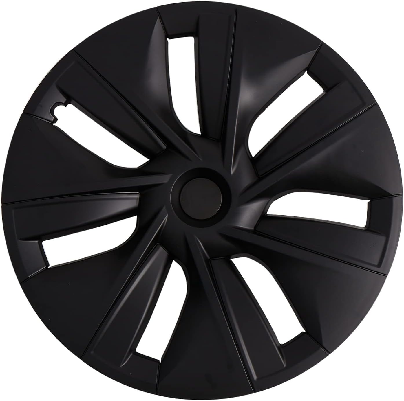 KAVANIC Fits Tesla Model Y Wheel Cover Hubcap 19 Inch Matte Black Support Logo Range Improvement (1 PCS) Gemini Style 2020-2024 Model Y Rims Cover Replacement KA1-MY-GE-1PCS KA1-MY-GE-1PCS