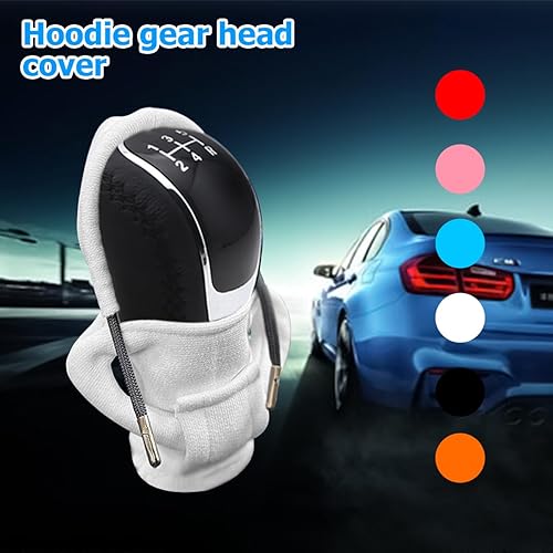 Miniatura 3 de Funda para perilla de palanca de cambios de automóvil, suéter de moda y diseño de camisa con capucha, bonitos accesorios interiores automotrices,