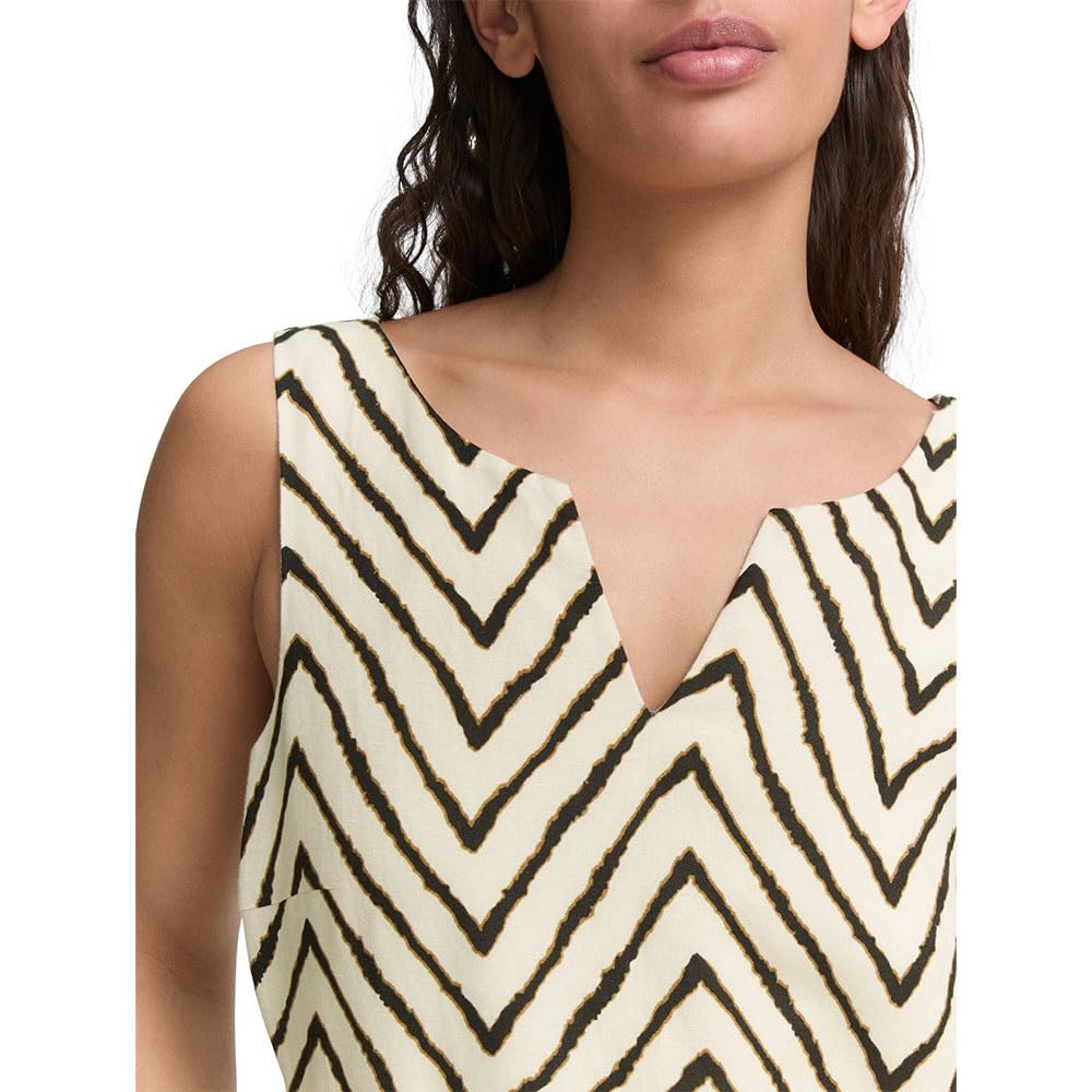 TOM TAILOR Damen Jumpsuit mit Leinenanteil