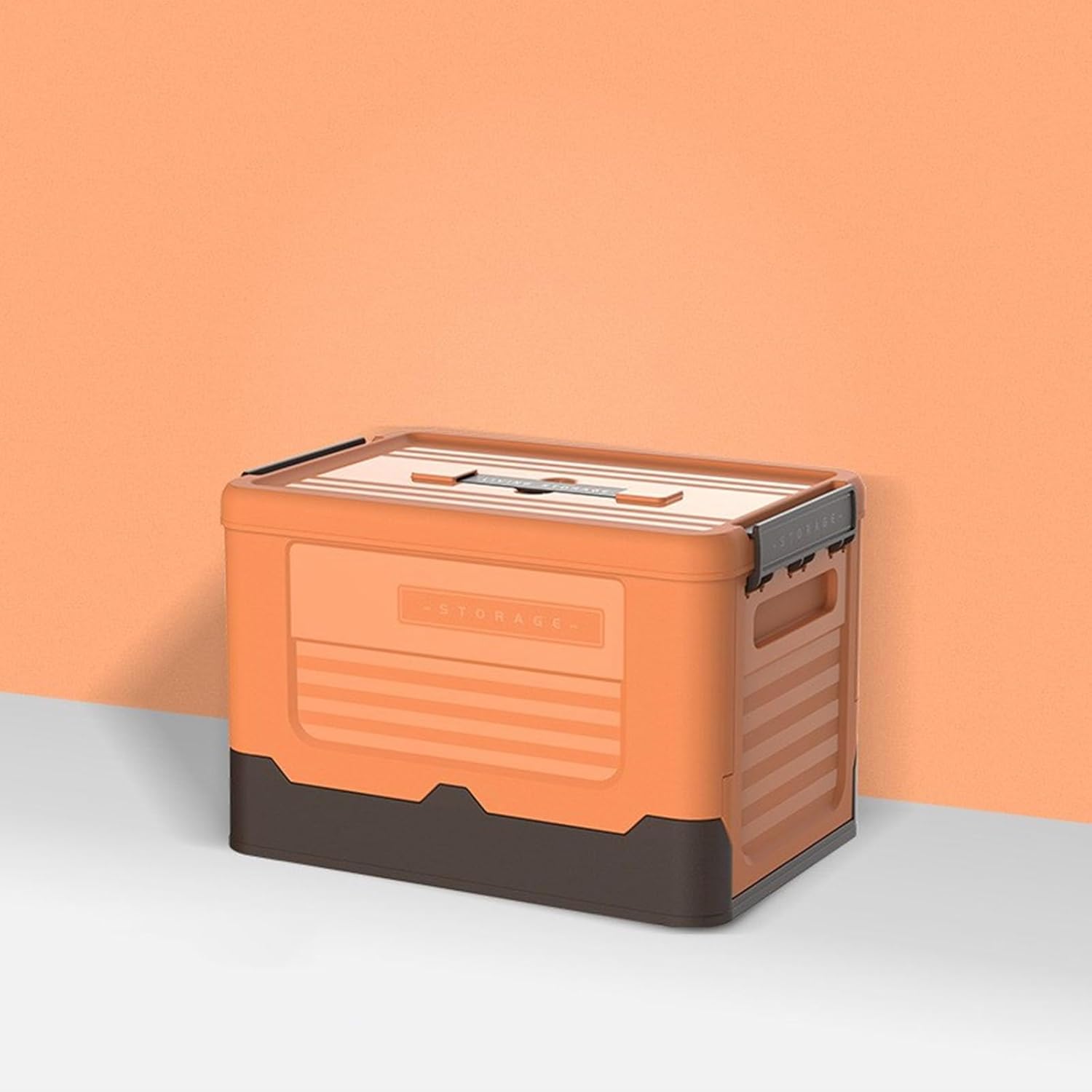 Space Saving Foldable Crate Efficient Storage Box For Clothes And Books Fashionable Sundries Toy Container With Lid