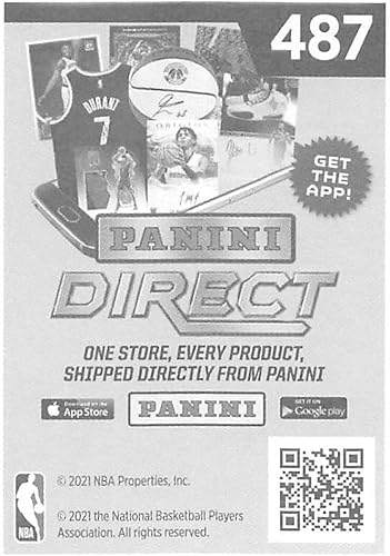 Miniatura 2 de 2020-21 Panini Stickers #487 Donovan Mitchell Official NBA Basketball Album Sticker Measuring 2.75 inch tall X 2 inches wide in Raw (NM or Better