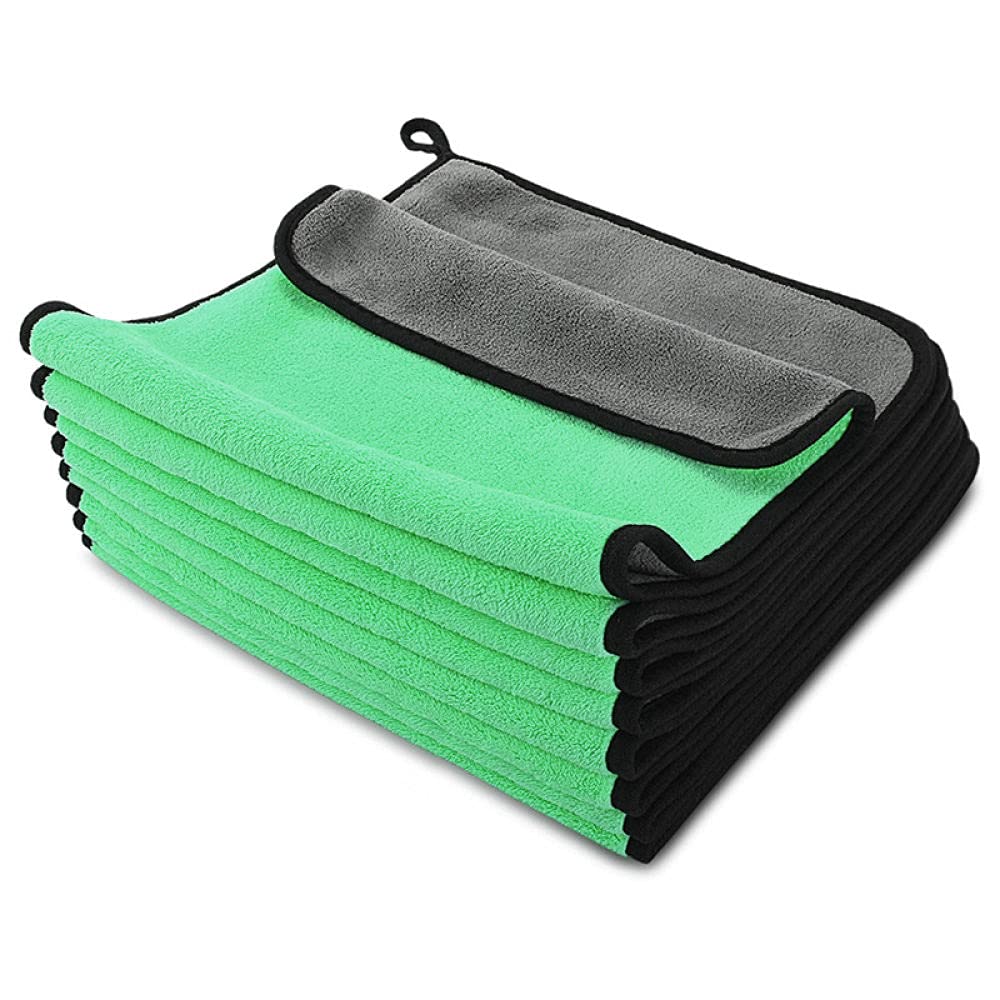 ACiyD Autowaschtuch Autowäsche Mikrofasertuch Autoreinigung Trockentuch Säumen Autopflegetuch Detaillierung Haustier Reinigungstuch 30x30/40/60CM,Braun (Braun)