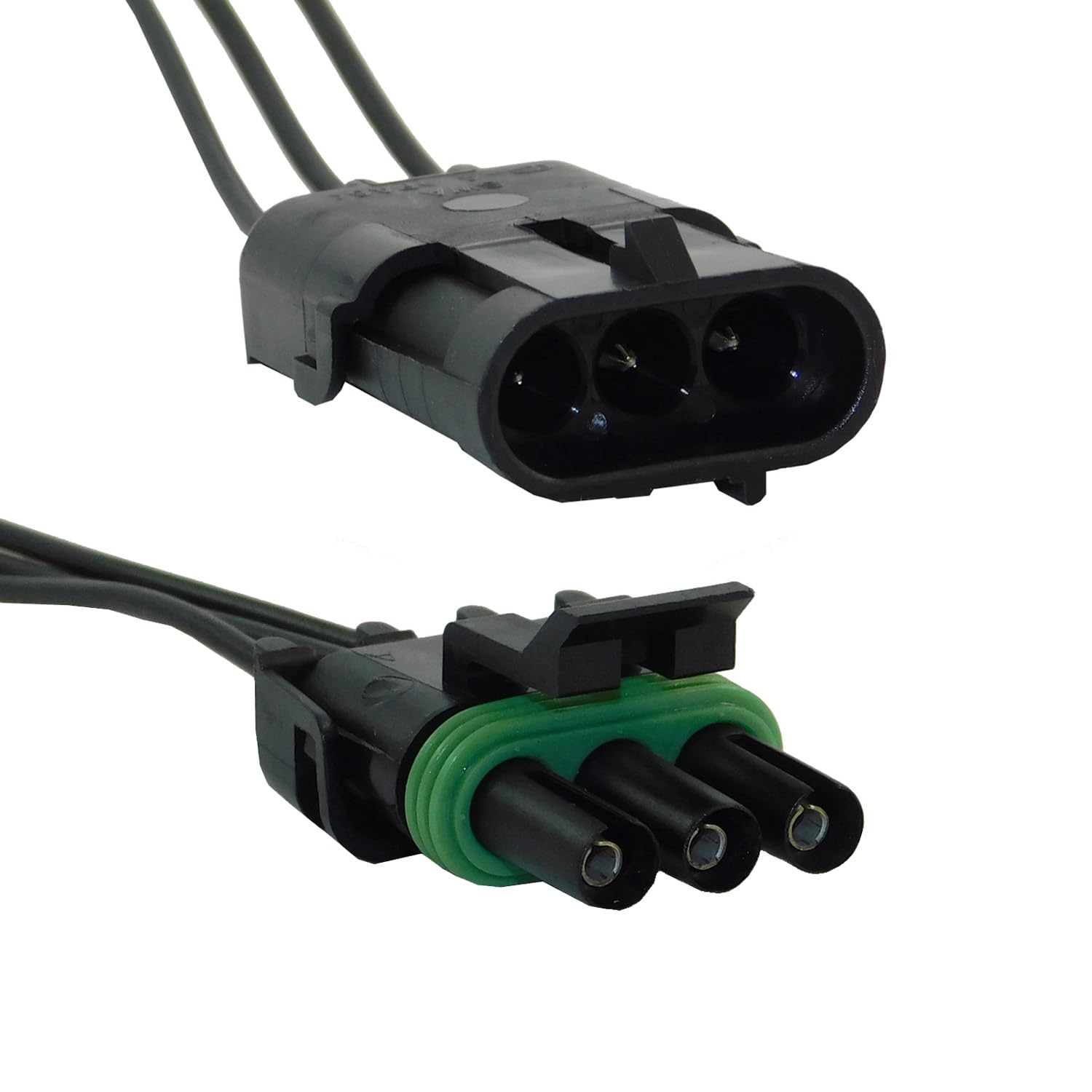 1 x Set Female and Male Connector Plug 3-way 3 pin WeatherPack Electrical Wire