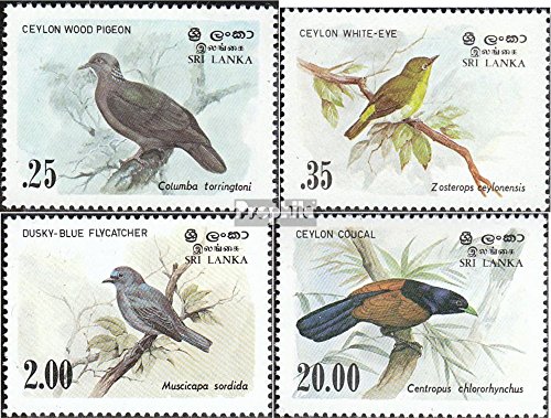 Prophila Collection Sri Lanka 640-643 (Completa Edizione) 1983 Locals Uccelli (Francobolli per i Collezionisti) Uccelli