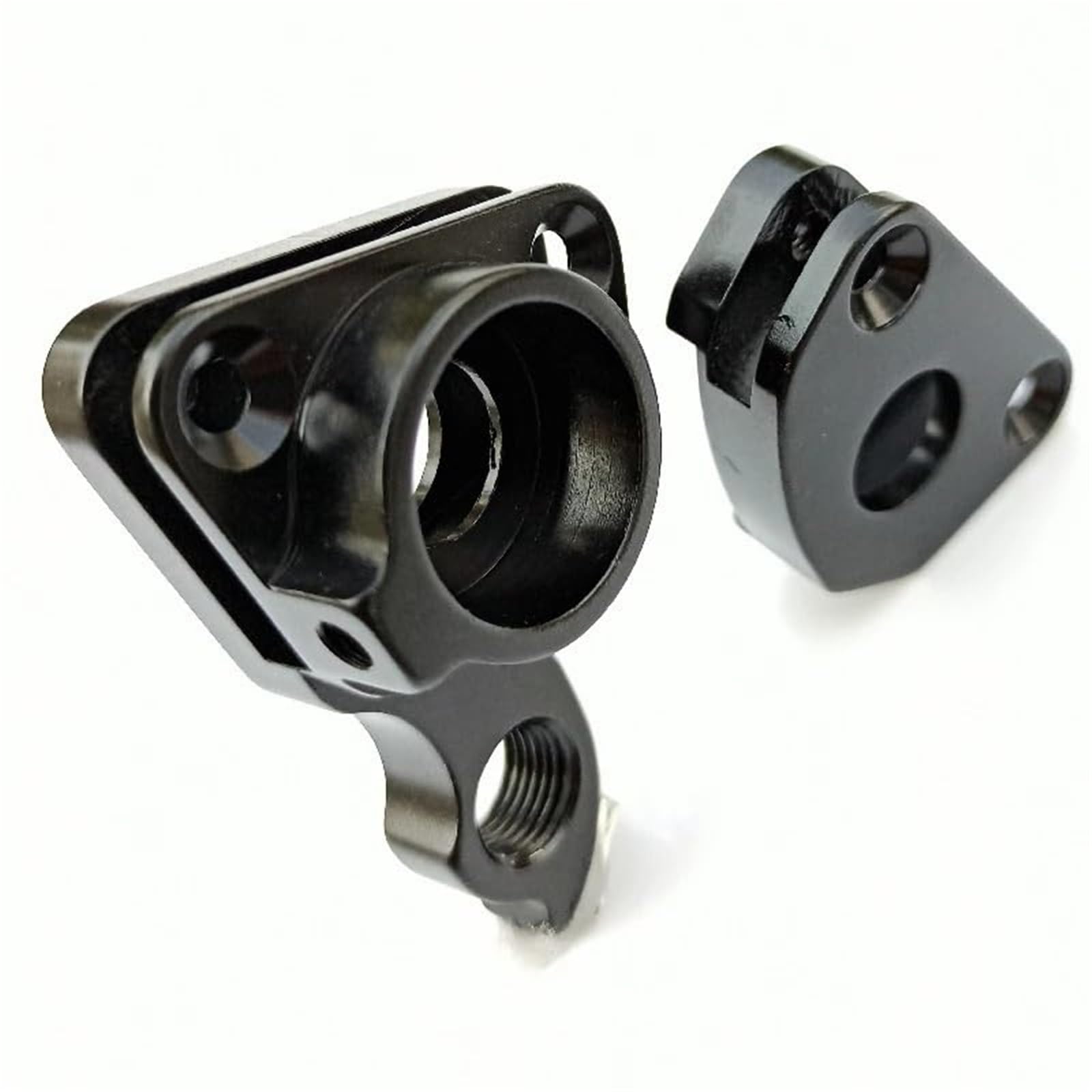Wivplex 2-teiliges Fahrrad-Schaltwerk-Aufhänger, for Airwolf, Motion TIDEACE Coluer Poision WKY Geometrisch 142 x 12 mm Gravel MTB Carbon-Fahrradrahmen Schaltauge(Black Thru Axle142x12mm)