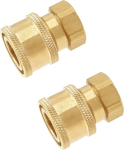 Paquete de 2 acopladores para lavadora a presión de latón, accesorios de conexión rápida hembra NPT de 14 pulgadas, 5000 PSI