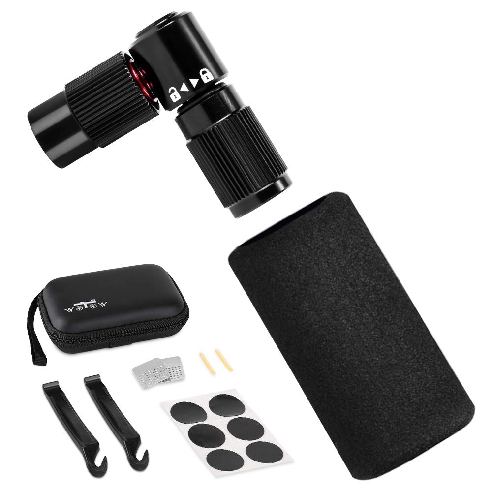 WOTOW Bike Tire CO2 Inflators Kits, Quick Inflate Bicycle Pumps Nozzle