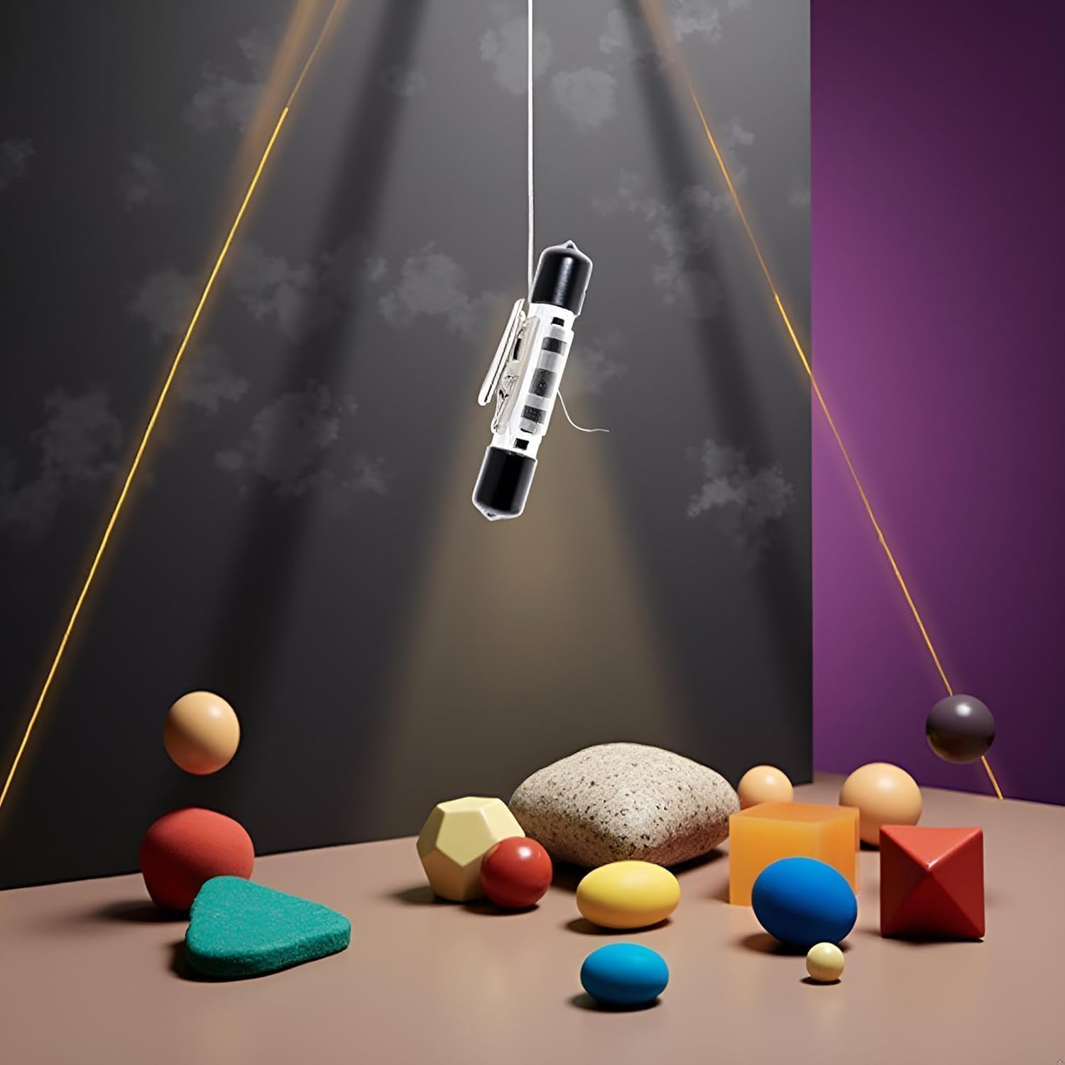 2Pcs Black Invisible Thread Levitation Magic Trick Props Kits Resistant Stage Street Floating Prop for Magician Invisible Thread Retractor Useful SmallReel Magic Tricks Accessories (120cm)