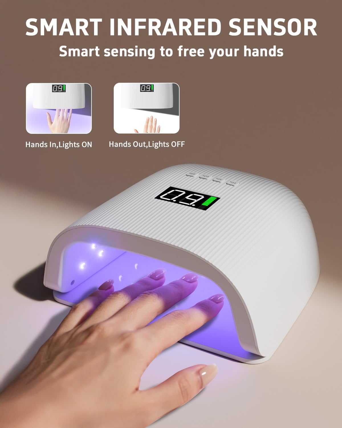 Amazon | 充電式 LED ネイルランプ 72W プロフェッショナル UV ネイル