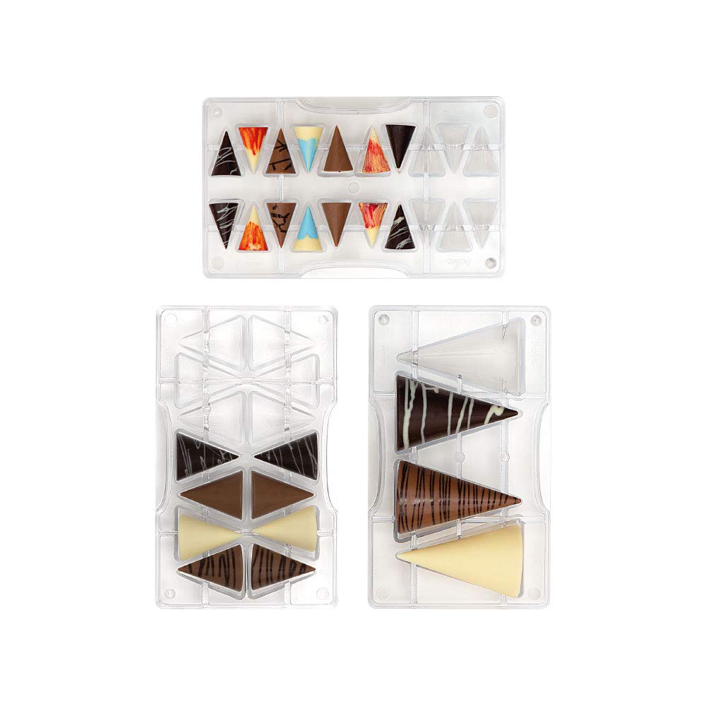 Decora 0050115 professionele chocoladevorm, kleine cilinder, 20 holtes, 33 x 16 x 8 mm, van polycarbonaat, ideaal voor het maken van glanzende Decora 0050115 professionele chocoladevorm, kleine cilinder, 20 holtes, 33 x 16 x 8 mm, van polycarbonaat, ideaal voor het maken van glanzende