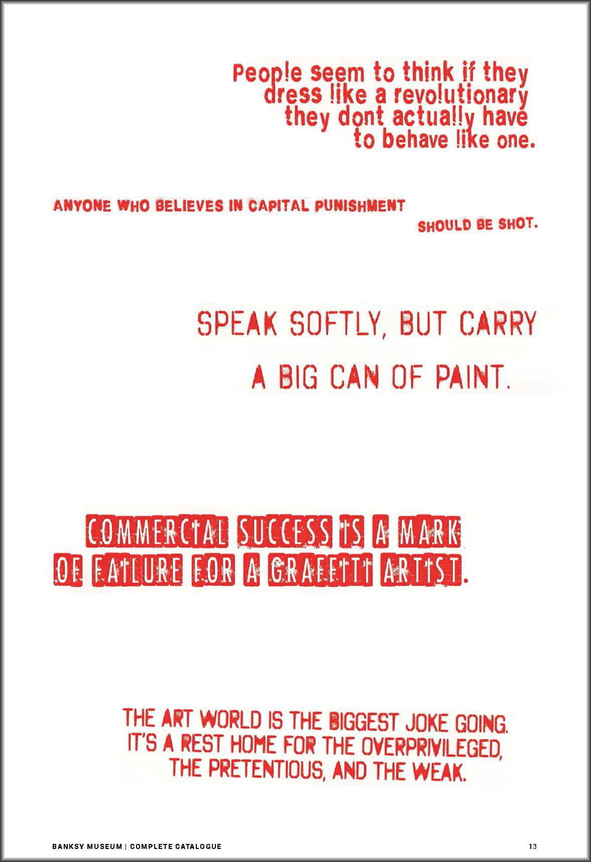 Banksy Museum: complete catalogue