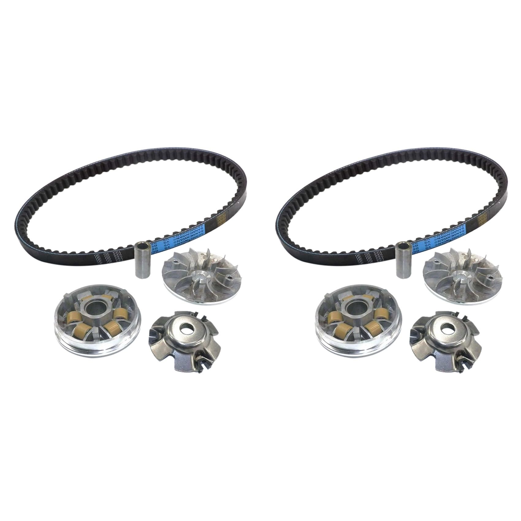 2X Kit de Transmission d'embrayage de Moteur de Moto Courroie pour GY6 125Cc 150Cc Scooter Moto ATV GO Kart