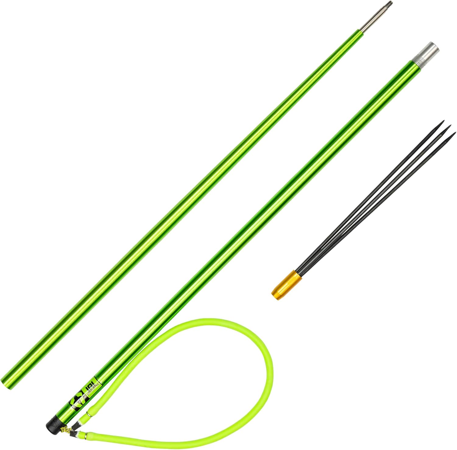 JBL Spearguns 4ft Aluminum Travel Pole Spear for Spearfishing, Free Diving, Scuba Diving, 2-Piece Aluminum Pole Spear, Paralyzer Tip, Travel Case, Made in USA