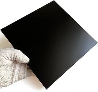 G10 Fiberglass Garolite 3D Printer Build Surface Plate Semi-Flexible Sheet 220mm/8.66"(Black Color)