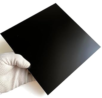G10 Fiberglass Garolite 3D Printer Build Surface Plate Semi-Flexible Sheet 220mm/8.66"Black Color