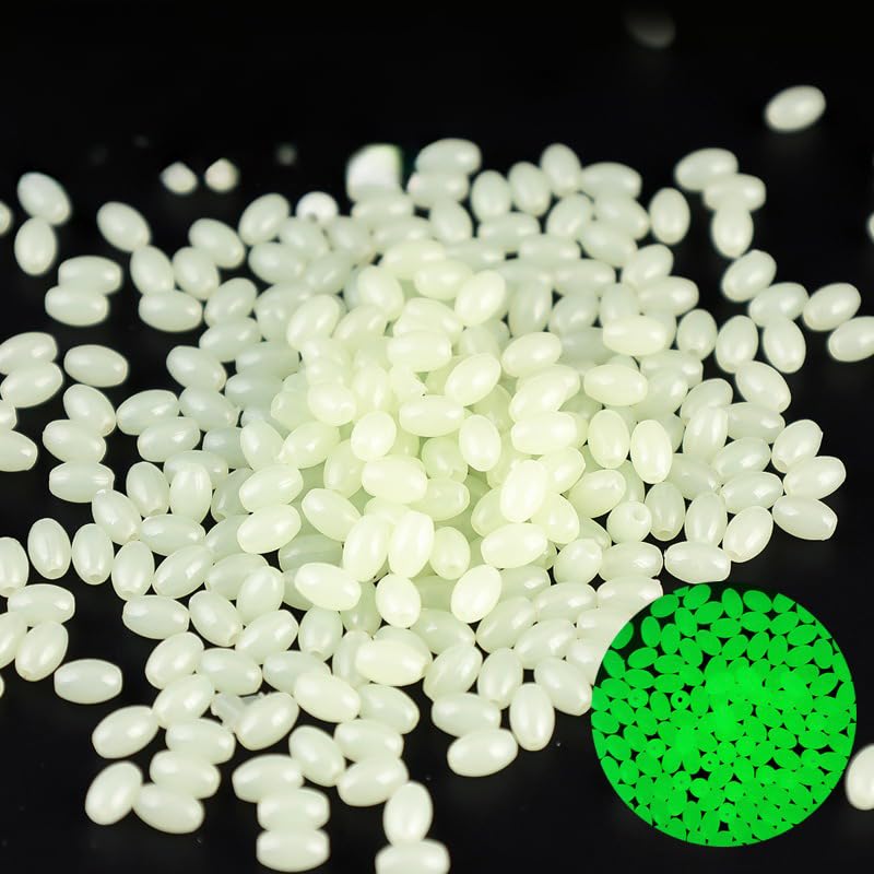 500 piezas cuentas luminosas y buffer para pesca miniatura 6