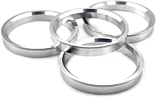 DCVAMOUS Alloy Aluminum Hub Centric Rings 72.6 to 64.1, Set of 4 - Performance Spigot Hubrings fit 64.1mm Vehicle Hub and 72.6mm Wheel Center Bore Compatible with Honda Accord Civic Acura